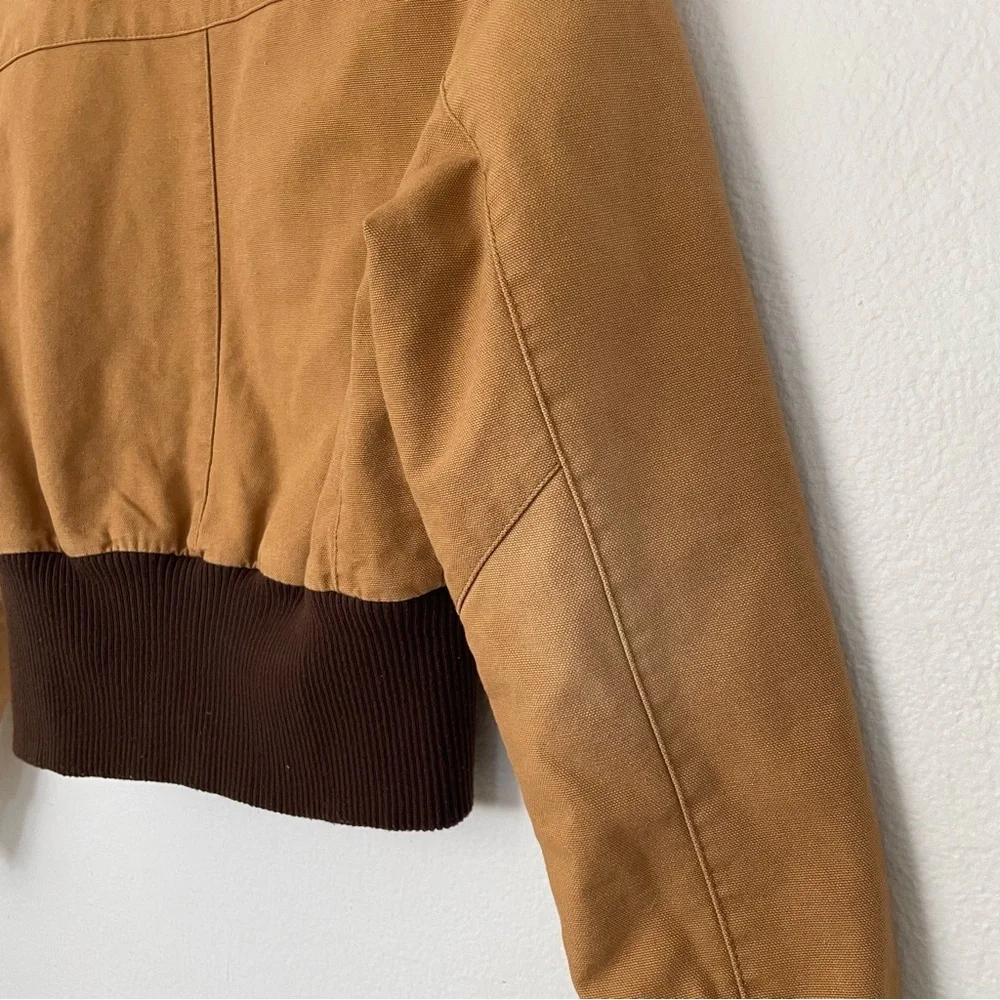 Obey Women's Tan and Yellow Jacket size S - Picture 4 of 14